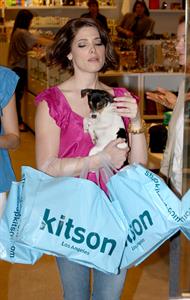 Ashley Greene shopping and posing at Kitson 