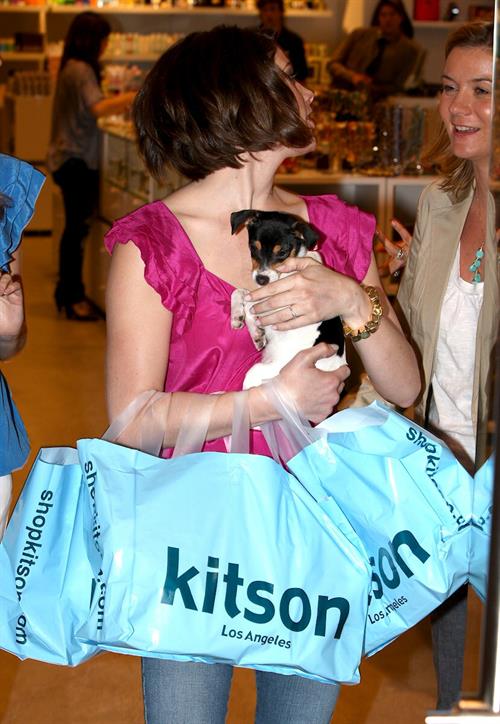Ashley Greene shopping and posing at Kitson 
