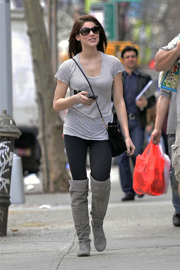 Ashley Greene shopping in New York City on March 18, 2011