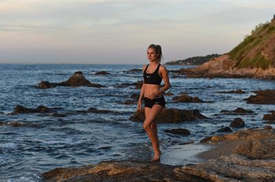 Kimberley Garner in a bikini