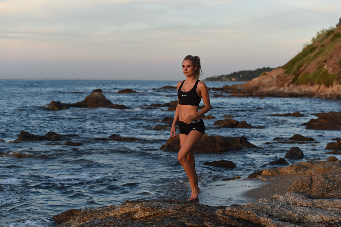 Kimberley Garner in a bikini