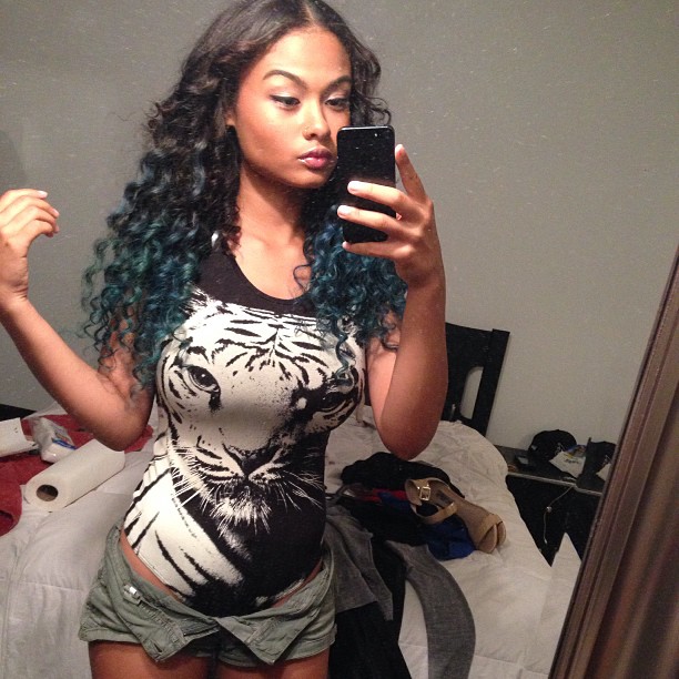 India Westbrooks taking a selfie