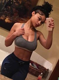 India Westbrooks taking a selfie