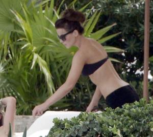 Kate Beckinsale in bikini as she fits in some sunbathing on family holiday in Mexico March 28-2013 