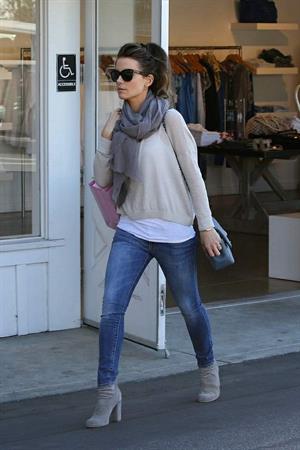 Kate Beckinsale shopping at Calypso store in Brentwood January 31, 2013