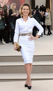 Kate Beckinsale Burberry Prorsum show at London Fashion Week 2/18/13 