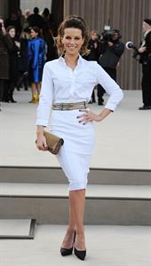 Kate Beckinsale Burberry Prorsum show at London Fashion Week 2/18/13 
