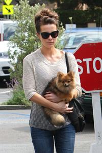 Kate Beckinsale out with her dog in Los Angeles 4/8/13 