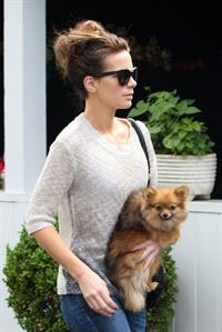 Kate Beckinsale out with her dog in Los Angeles 4/8/13 