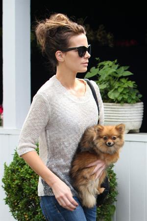 Kate Beckinsale out with her dog in Los Angeles 4/8/13 