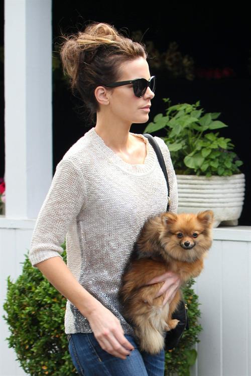 Kate Beckinsale out with her dog in Los Angeles 4/8/13 