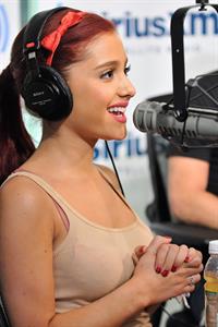 Ariana Grande at SiriusXM studios in New York July 18, 2011 