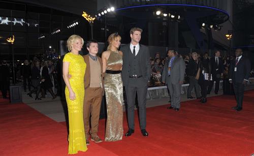 Jennifer Lawrence at the Hunger Games UK premiere on March 14, 2012 