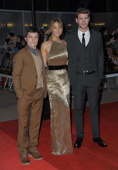 Jennifer Lawrence at the Hunger Games UK premiere on March 14, 2012 