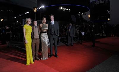 Jennifer Lawrence at the Hunger Games UK premiere on March 14, 2012 