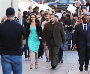 Jennifer Lawrence Arriving at the Jimmy Kimmel Live (January 31, 2013) 