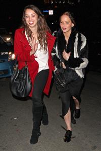 Jennifer Lawrence at Chateau Marmont Hotel 1/5/13  