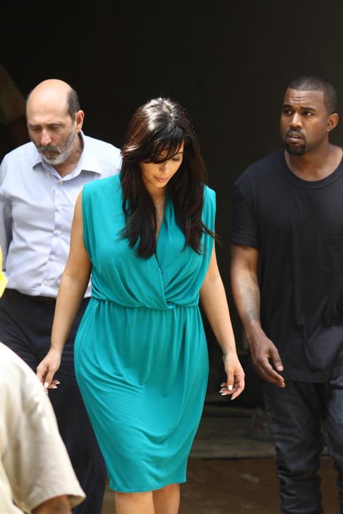Kim Kardashian - Touring In Brazil With Kanye West 