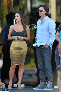 Kim Kardashian at Prestige Imports car showroom in Miami 10/30/12