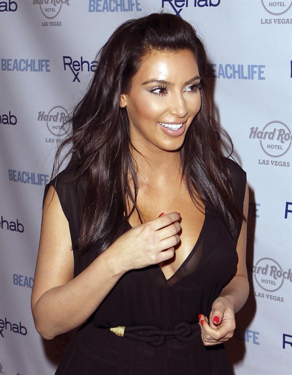 Kim Kardashian - Hosts Rehab Sundays Pool Party at the Hard Rock in Las Vegas (June 3, 2012)