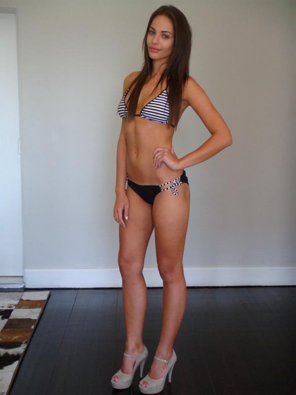 Nicole Meyer in a bikini