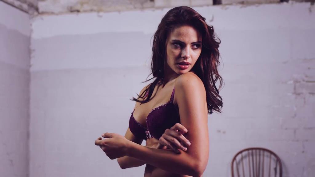 Nicole Meyer in lingerie