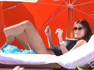 Sofia Vergara - beach candids in Miami 1/2/13  