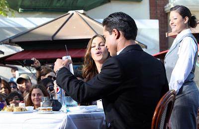 Sofia Vergara at The Grove with Mario Lopez on April 28, 2011 