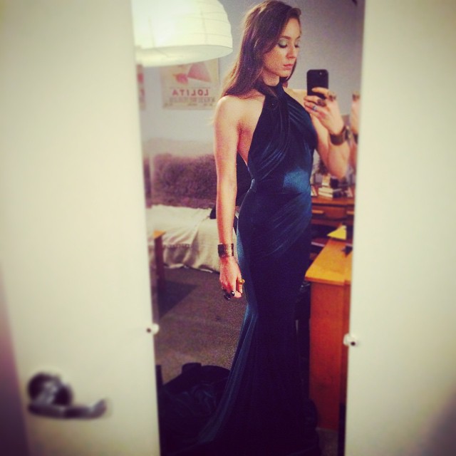 Troian Bellisario taking a selfie