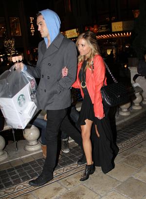 Ashley Tisdale holiday shopping at The Grove in LA 12/15/12 