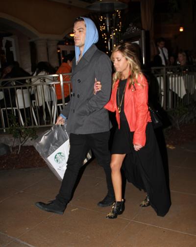 Ashley Tisdale holiday shopping at The Grove in LA 12/15/12 