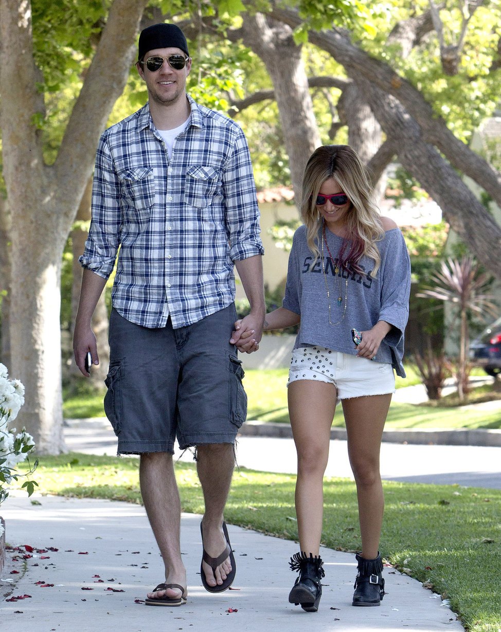 Ashley Tisdale walking around Toluca Lake May 5, 2012