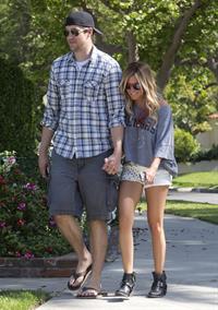 Ashley Tisdale walking around Toluca Lake May 5, 2012