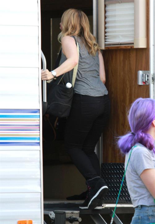 Kristen Bell - On the set of Veronica Mars in Los Angeles on June 27, 2013