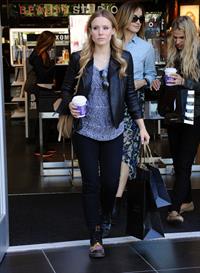 Kristen Bell out shopping at The Americana at Brand in Glendale 10/30/12