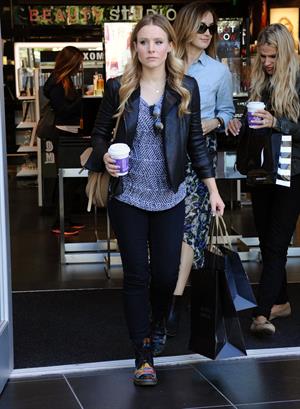 Kristen Bell out shopping at The Americana at Brand in Glendale 10/30/12