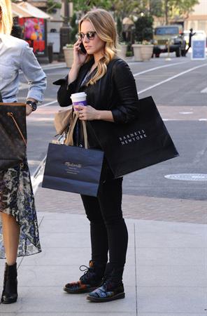 Kristen Bell out shopping at The Americana at Brand in Glendale 10/30/12