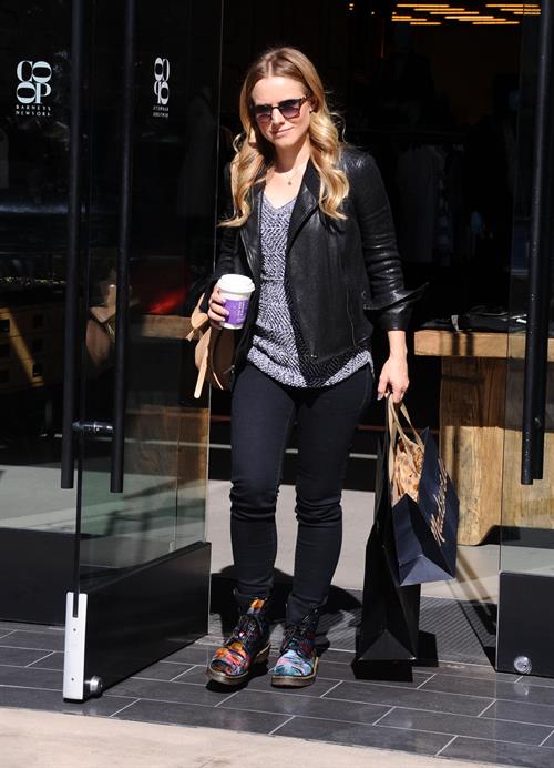 Kristen Bell out shopping at The Americana at Brand in Glendale 10/30/12