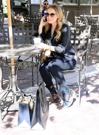 Kristen Bell out shopping at The Americana at Brand in Glendale 10/30/12