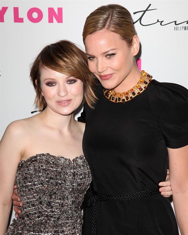 Abbie Cornish - Nylon Magazine 12th anniversary issue party with the sucker punch cast March 24 2011