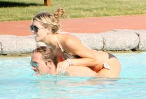 Abigail Clancy holiday at the Portocervo Hotel Cala di Volpe Sardinia Italy on July 12, 2010