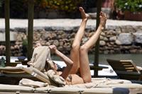 Abigail Clancy bikini candids in Italy on June 11, 2011