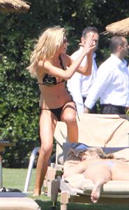 Abigail Clancy bikini candids in Italy on June 10, 2011 