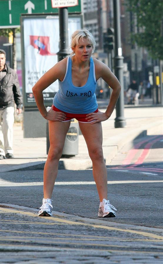 Abi Titmuss exercise candids in London October 22, 2010 