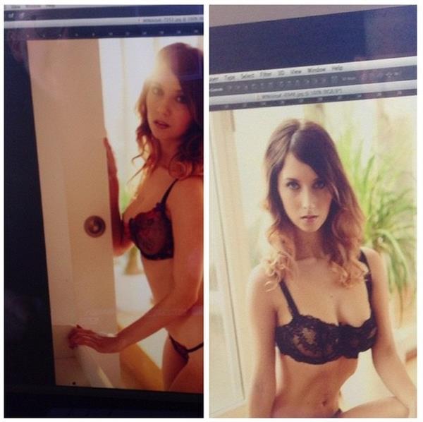 Nikita Klæstrup in lingerie