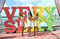 Adriana Lima, Candice Swanepoel, and Erin Heatherton for Victoria's Secret Very Sexy Jet Tour on February 28, 2012 