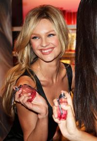 Candice Swanepoel promoting Victoria's Secret Bombshell