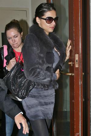 Adriana Lima leaving a medical office in New York City on November 8, 2011 