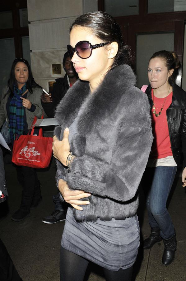 Adriana Lima leaving a medical office in New York City on November 8, 2011 