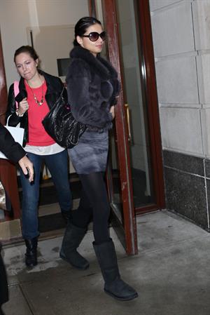Adriana Lima leaving a medical office in New York City on November 8, 2011 
